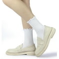thumbnail image 6 of YooGuoGuo Ruffle Socks Women - Turn-Cuff Frilly Sock - Lightweight Cotton Socks, 6 of 6