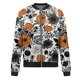 thumbnail image 4 of Chaqueta bomber con estampado de murciélago rosa para mujer, abrigo informal ligero con cremallera, puños y dobladillo acanalados, 4 of 5
