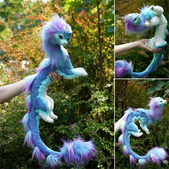 50cm Dragon Plush Doll Blue Dragon Kids Toy Doll for Children's Birthday Gifts Halloween Dolls