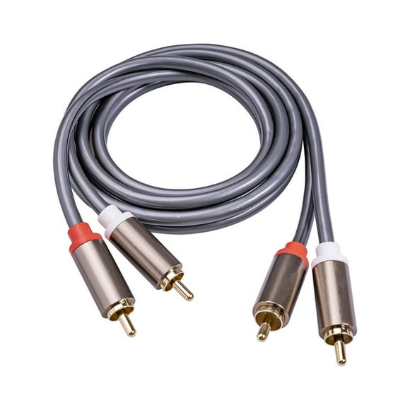 5MM RCA Splitter Professional Alloy Plug Adapter Headphone Splitter Video Camera Switch Home Supplies for Television CD TV Box 3m