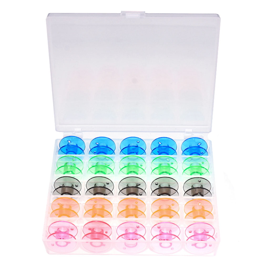 28 Grid Plastic Storage Box Case For Bobbins Spool Sewing Organiser Container QK 