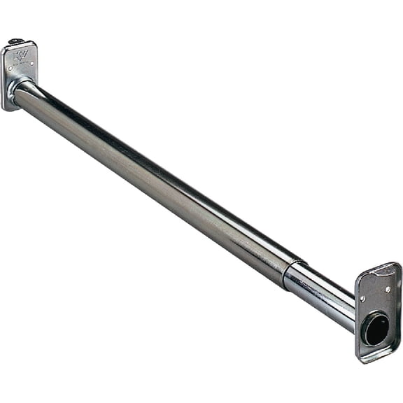 Knape & Vogt KV2ZC48 48-60 in. Adjustable Extension Closet Rod, Zinc-Plated
