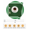 thumbnail image 6 of 15 Inch Round Placemats Set of 4, St. Patrick's Day Non Slip Heat Insulation PP Table Mats, Green Shamrock Wooden Spring Washable Place Mats for Kitchen Dining Party Table Decor, 6 of 7