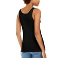 thumbnail image 2 of Style & Co Cotton Tank Top Deep Black M, 2 of 3