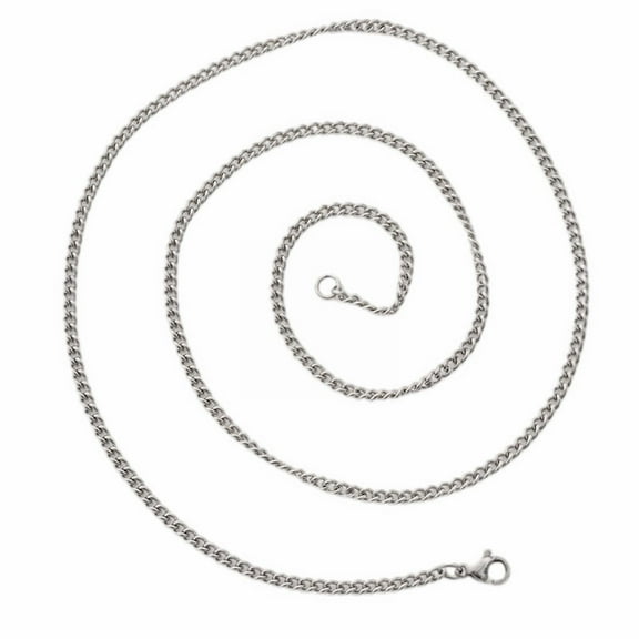 JAHH 24 Inch Metal Necklace Men's Simple Titanium Chain Stainless Side Thin Men Accessories with Chains Fashionable Collarbone Necklaces