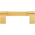thumbnail image 2 of Stone Harbor Hardware Urban Cabinet Pull, 3 Inches, Satin Brass, 2 of 3