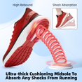 thumbnail image 3 of Zapatillas Slow Man Wide Toe Box para hombre rojas, talla 11.5, 3 of 6
