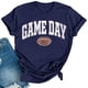 thumbnail image 2 of Karight Football Shirts for Women Game Day T Shirts Football Outfits Funny Graphic Tee Casual Short Sleeve Tee Shirts, 2 of 4
