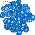 thumbnail image 2 of Flmtop Étiquette de Ruche 100Pcs Identification Imperméable à l'Eau Rond 1-100 Numéroté Marque Étiquette Apiculture Fournitures, 2 of 8