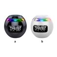 thumbnail image 4 of PENGXIANG rongweiwang Haut-Parleur Bluetooth 5.0 avec Réveil Numérique Haut-Parleur Bluetooth Lecteur de Musique Sans Fil Forme de Boule, 4 of 9
