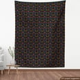 thumbnail image 3 of Colorful Sofa Upholstery Fabric by the Yard, Traditional Flower Pattern in Vibrant Colors Stars and Dashed Lines Arrangement, Decorative Fabric for DIY and Home Accents, Multicolor by Ambesonne, 3 of 4