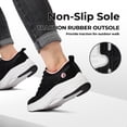 thumbnail image 5 of FitVille Women's Slip On Sneakers Wide Shoes Hands Free Walking Shoes Slip-On Running Shoes, Black, 6.5 Wide, 5 of 6