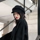 thumbnail image 3 of Boina de lana Tianjidai para mujer, gorra con visera negra para otoño e invierno, estilo retro de pintor de moda, sombrero octogonal británico de estilo coreano, 3 of 6