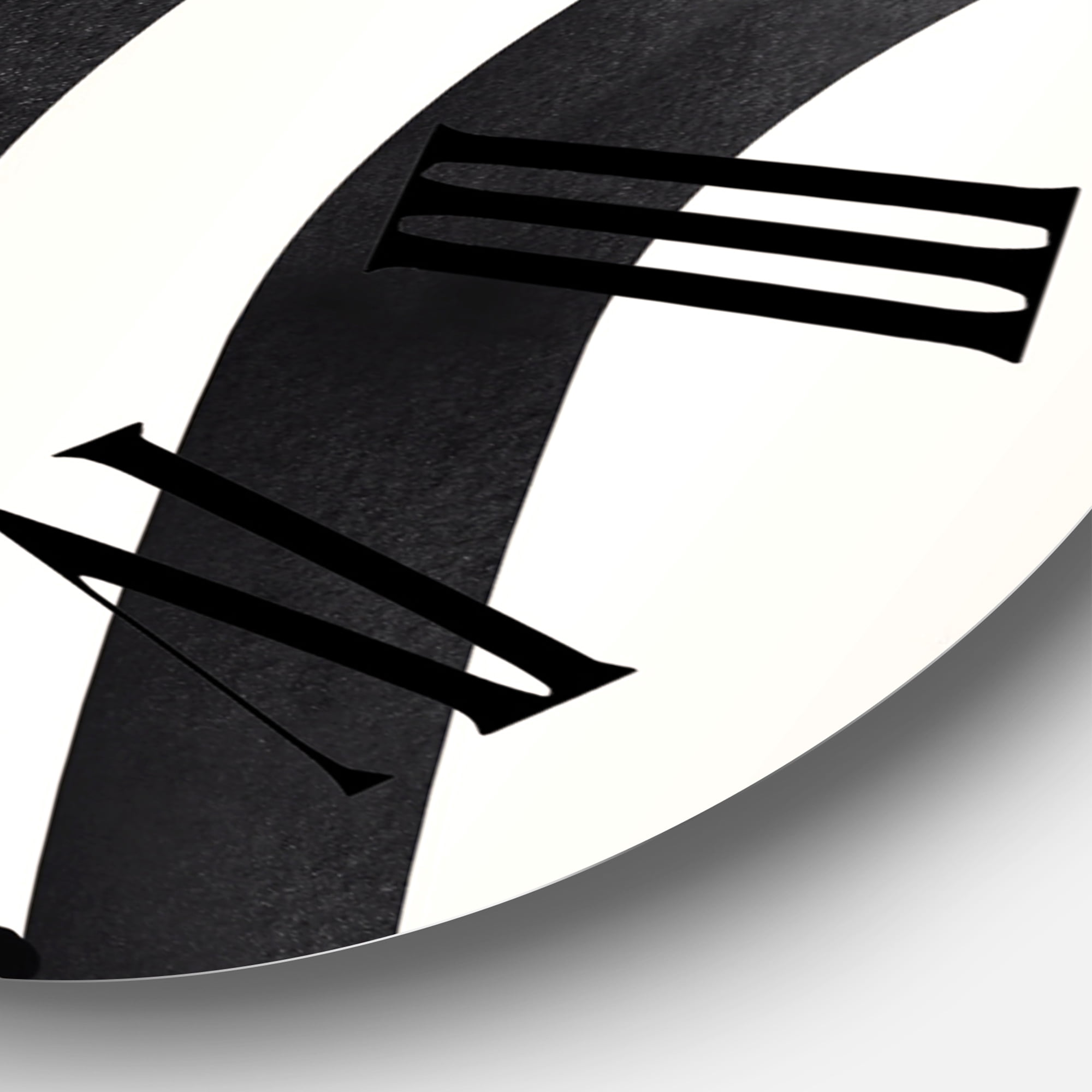 Designart 'Abstract Shapes In Terracotta And Ivory Shapes I' Modern Wall Clock