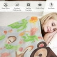 thumbnail image 3 of ONETECH Cute Monkeys Blanket Lightweight Flannel Throw Blanket Gifts for Girls in All Season Blanket for Bed/Couch/Sofa for Baby/Pets, 3 of 6
