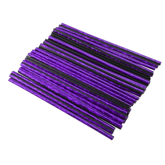 Unique Bargains 40 Pcs Universal Car Vent Outlet Trims Air Conditioner Vent Outlet Trim Decoration Strip Purple