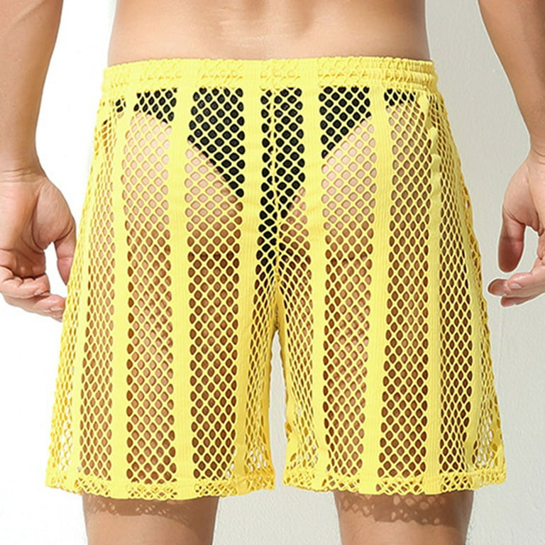Lopecy-Sta Men's Fashion Boxer Shorts Mesh Breathable Underpants