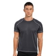 thumbnail image 2 of Miutii Men's Sport T-Shirt Short Sleeve Training Shirt Quick Dry Athletic T-Shirt Running Gym Dark Grey&Lake Blue&Orange 6XL, 2 of 9