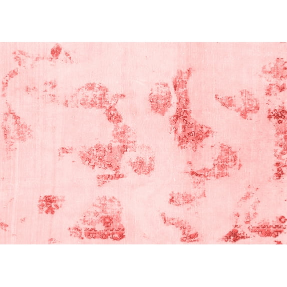 Ahgly Company Machine Washable Indoor Rectangle Oriental Red Modern Area Rugs, 8' x 12'