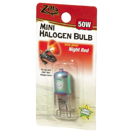 Zilla Mini Halogen Night Red Bulb - 50W