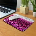 thumbnail image 5 of WIRESTER 8.66x7.08 in Rectangle Mouse Pad with Non-Slip Rubber Base for Computers, Laptop, Office & Home - Pink Glitter With Black Pink Leopard, 5 of 5