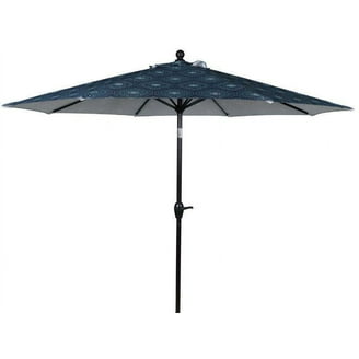 Maypex 11 Feet Round Market Patio Umbrella Blue - Walmart.com