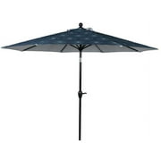 Better Homes & Gardens Outdoor 9' Blue Medallion Round Crank Premium Patio Umbrella