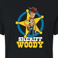thumbnail image 3 of Toy Story - Sheriff Woody - Juniors Cropped Cotton Blend T-Shirt, 3 of 5