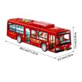 thumbnail image 5 of Autobús Urbano Eléctrico Juguete Con Puerta Que Se Abrir Escolar para Y Niñas () Rojo, 5 of 5