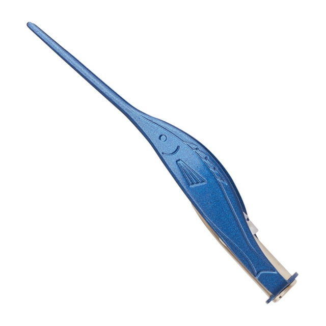 Graflsoa Cire d'Oreille en Acier Inoxydable Illuminée par LED pour Enfants, Design en Forme de Poisson avec Éclairage de Canal d'Oreille Sûr, Bleu Royal