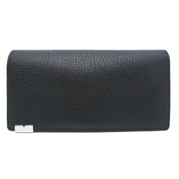 Pre-Owned Burberry B-Cut Continental Wallet Men's Long 80821571 Leather Black (Good)