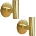 thumbnail image 1 of (Dorado) Juego de 2 ganchos adhesivos de acero inoxidable dorados para toallas, batas, sombreros, esponjas, llaves - Puerta de cocina, dormitorio, baño, 1 of 5