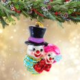 thumbnail image 3 of Christopher Radko Company 5.25In Snomeo And Yuliet, Glass, Ornament Snowman Winter 1010233, 3 of 3