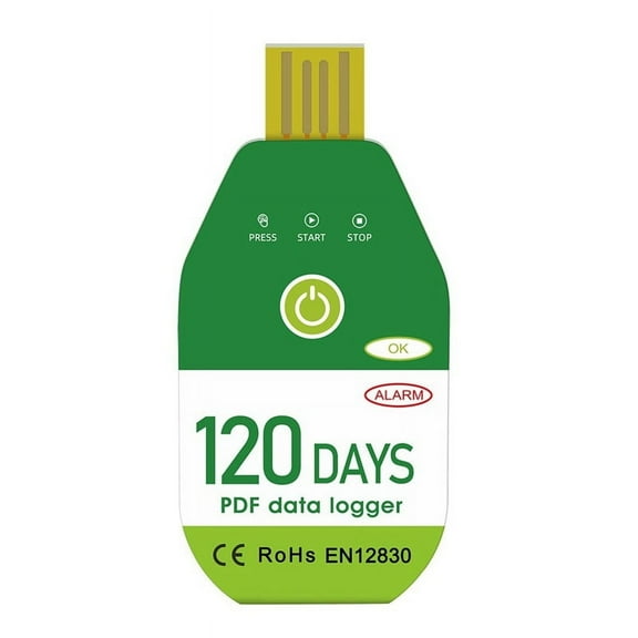 TOP! USB Temperature Data Logger & Humidity Recorder Alarm Thermometer Tester Report PDF 120 Days