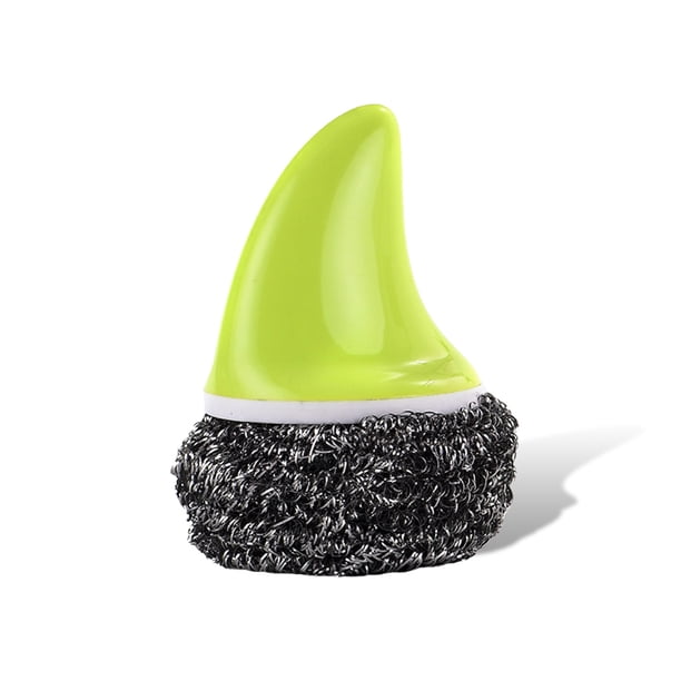 Bola de alambre de acero inoxidable Limpieza Brocha Lavado Derrotador extraíble Baño Fregadero Limpio Sucio Extracción Gadgets Candy Candy Green seitruly HA028360-05