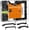 Black, variant on 100 Pack Sawtooth Picture Hangers, Heavy Duty Picture Hanging Kit with Nails, 4 Sizes with a Mini Gradienter, for Hanging Picture Frames,Artwork,Paintings, Black