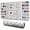 Colorful Geometric Diamond, variant on Long Mouse Pads for Desk,Pastel Pioneer Flower Pattern Desk Mats on Top Of Desks, Desk Mouse Pad Extra Large with 3mm Non-Slip Base and Stitched Edge for Gaming,Office,Work,Home 31.5"x11.8"