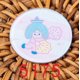 thumbnail image 1 of Linda pareja de dibujos animados linda insignia de acrílico broche de oso de conejo insignia de niña, 1 of 1