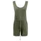 thumbnail image 3 of Camiseta sin mangas de mujer, informal y elegante, de color liso, con pantalones cortos. Ideal para ir al colegio, a fiestas, a la playa o de vacaciones. Disponible en tallas S/M/L/XL., 3 of 3
