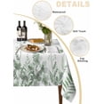 thumbnail image 2 of Sage Green Spring Floral Table Cloth, Waterproof Tablecloth for Rectangle Tables, Watercolor Elegant Pastoral Flowers Reusable Washable Fabric Table Cover for Restaurant Kitchen Dining Tables 60"x84", 2 of 9