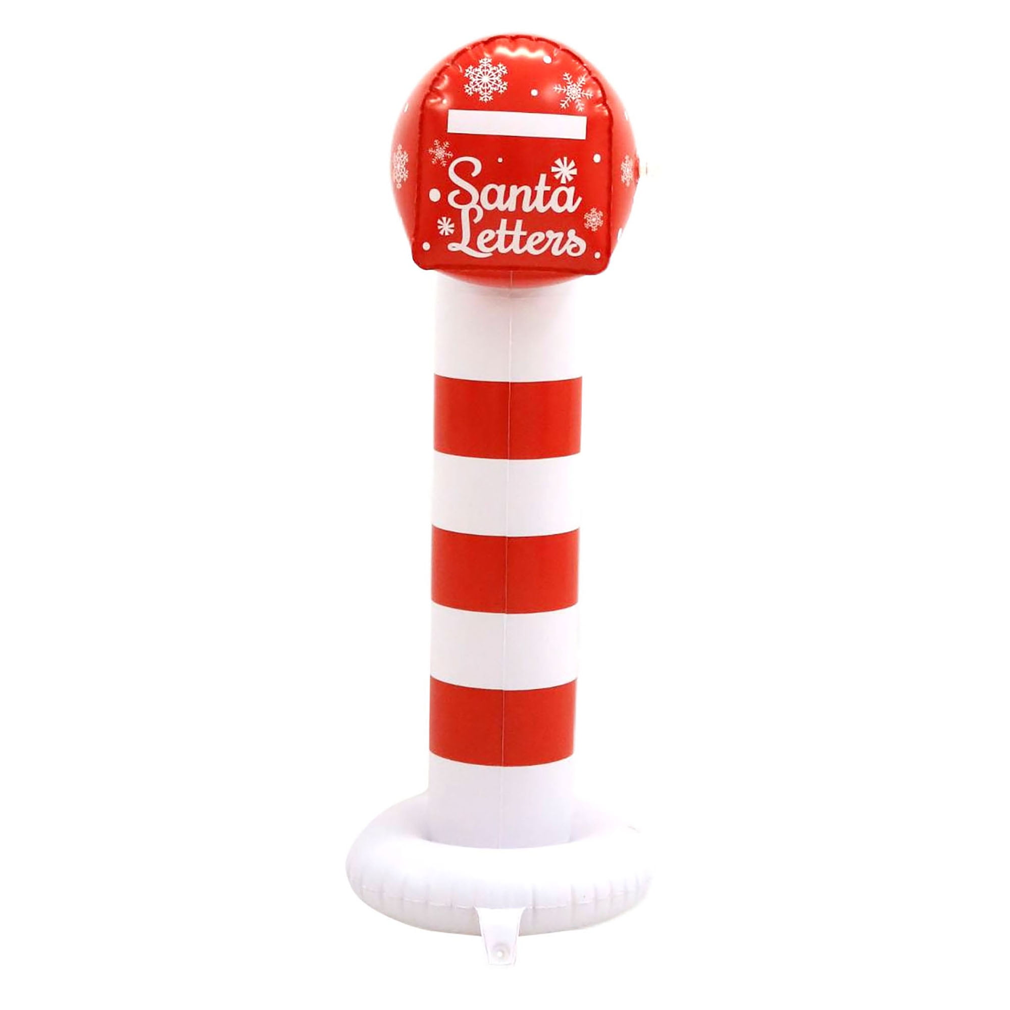 Zaer Ltd. International 21 in. Standing Santa's Mail Christmas Mailbox with  Light-up Wreath in Antique Red ZR361849-RD - The Home Depot