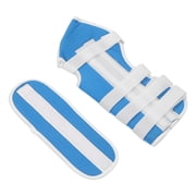 NFTIGB Calf Brace Shin Splints Leg Pain Relief Support, Composite Cloth Strong Wear Resistant Plaster Substitute, Adjustable White and Blue, M Size (11 inches / 28 cm)