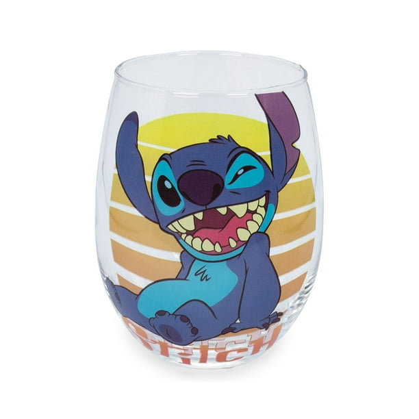 Vidrio sin tallo plateado Buffalo Disney Lilo and Stitch 590 ml