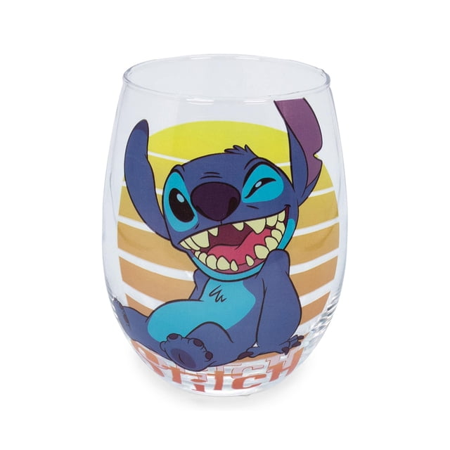 Vidrio sin tallo plateado Buffalo Disney Lilo and Stitch 590 ml