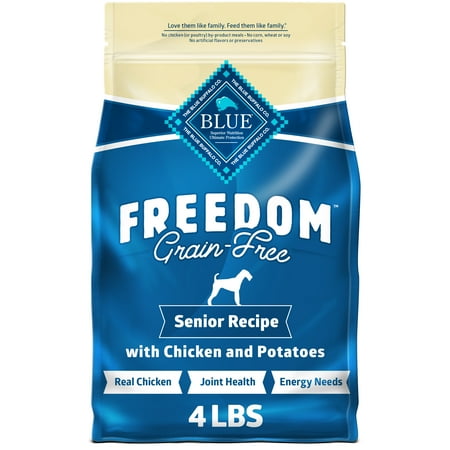 UPC: 0840243100651 | Blue Buffalo Freedom Chicken Dry Dog Food for Senior Dogs  Grain-Free  4 lb. Bag