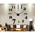 thumbnail image 4 of Large Silent Wall Clock Movement Kit for Clock Repair and Replacement, Black, Quiet Mechanism for Home Decor, 4 of 4