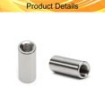 thumbnail image 3 of HUGFEGWE 5PCS Round Connector Nuts M8 x 30mm Threaded Sleeve Rod Coupling Nut for Connect Two Threaded Shafts 1.25mm Pitch CJB91-25829, 3 of 7