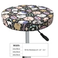 thumbnail image 2 of Kdxio cartoon cute Skull star Print Stool Covers Round,Stretch Round Bar Stool Covers Washable Bar Stool Cushion Slipcover for 12-15 Inch Chair, 2 of 5