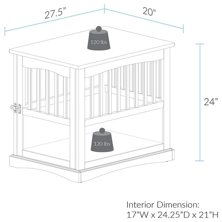 Newport pet crate end table discount