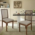thumbnail image 3 of AOOOWER Large Chair Covers for Dining Room, Slipcover for High Back Dining Chair, Soft Stripeds Grids Stretch Washable Removable, 3 of 17